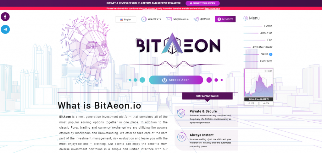 Bitaeon Review Bitaeon Io Is Fraudulent And Untrustworthy Crypto Scam Operation Valforex Com
