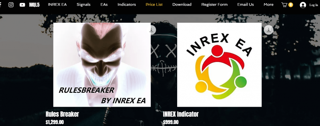 Examen Inrex EA, plateforme Inrex EA