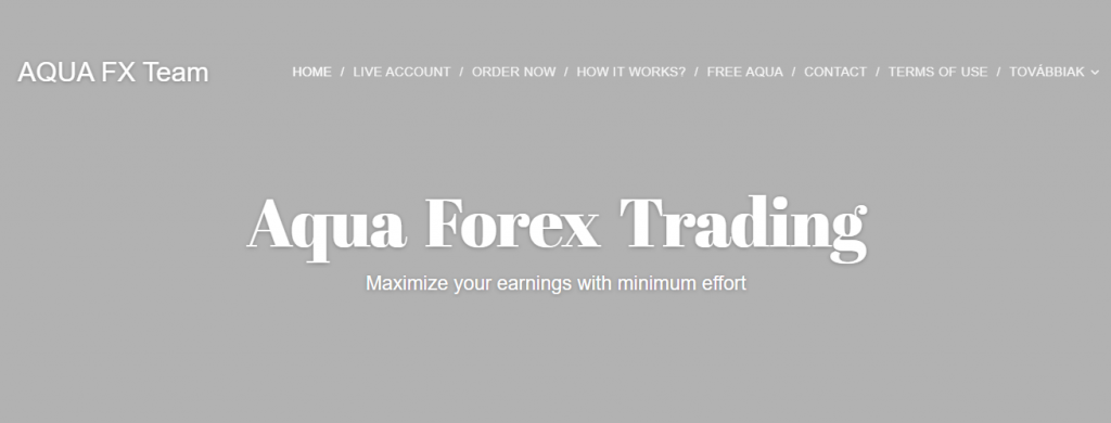 Revue de trading Aqua Forex, plateforme Aquaforextrading.com