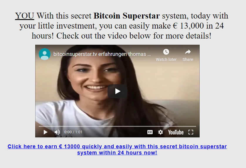 Bitcoin Superstar Test