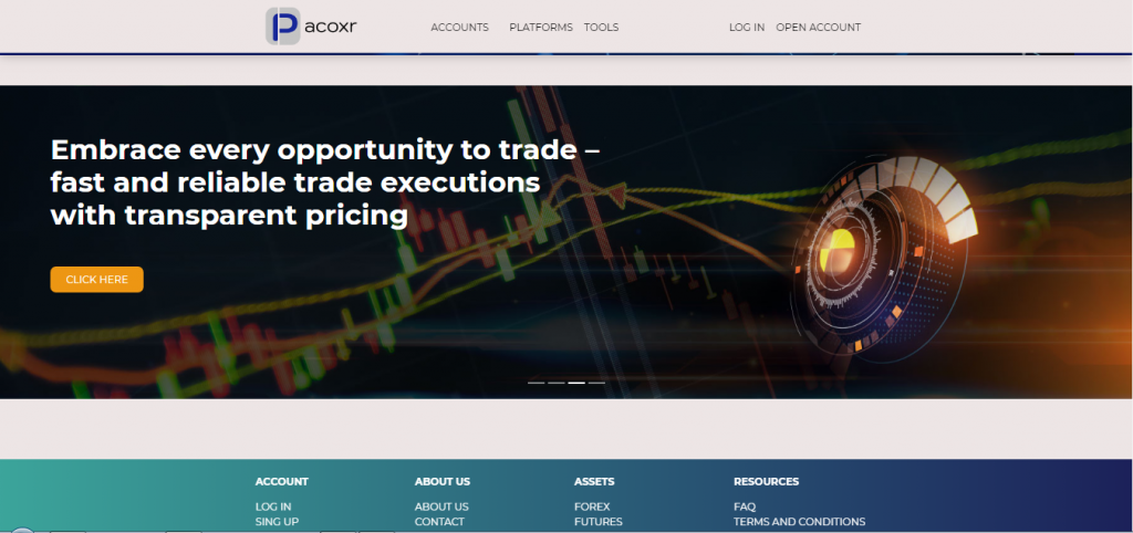 Pacoxr Trading Platform