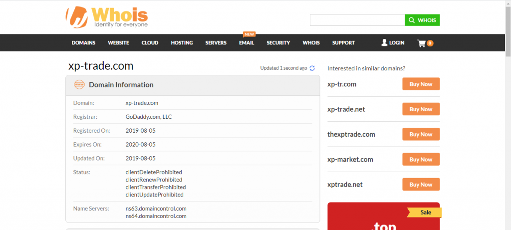 XP Trade Domain Registry