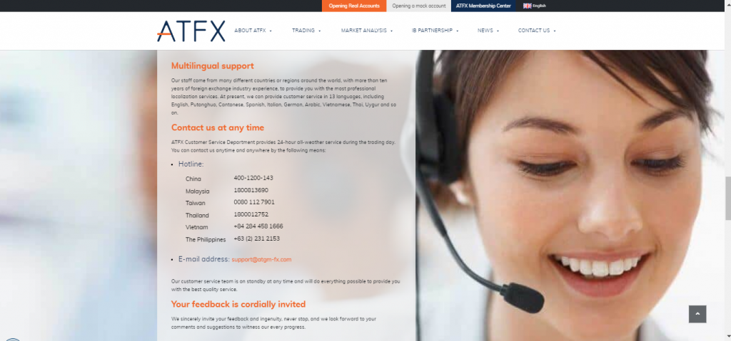 AtgmForex Customer Support