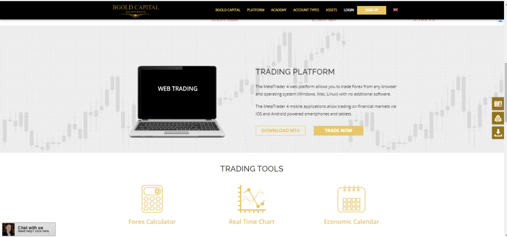 BGold Capital Trading Platform