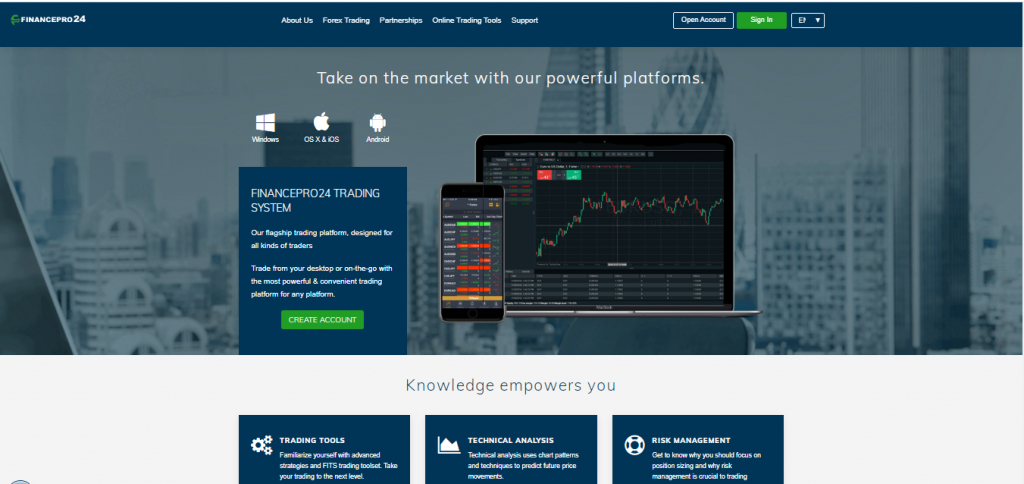 Plateforme de trading FinancePro24