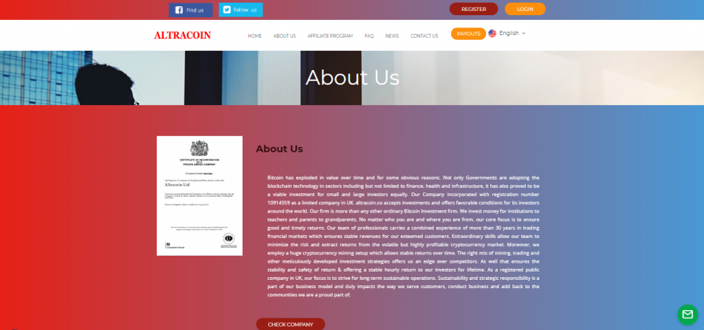 About Altracoin Platform