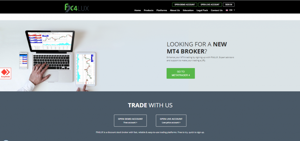 Plateforme de trading FX4Lux