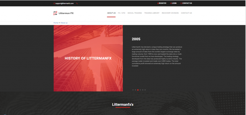 Histoire de Litterman FX