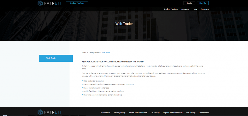 Trader Web FairBit