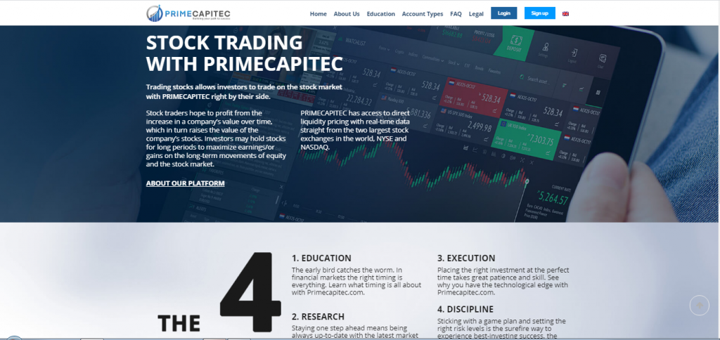 PrimeCapitec Trading Terminal