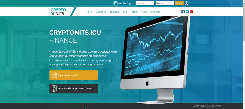 Revisão de fraude Cryptonits.icu, plataforma Cryptonits.icu