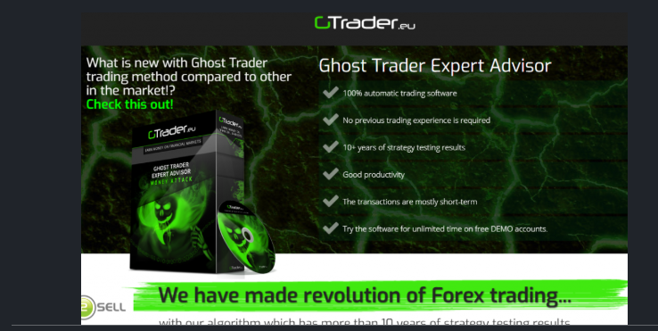 Examen des conseillers Ghost Trader Expert, plateforme Gtrader.ea