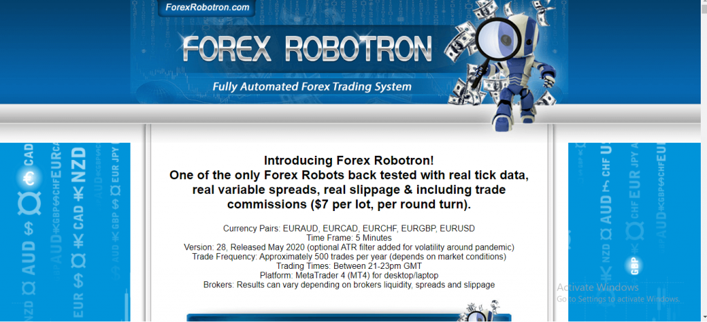 Examen Forex Robotron, plateforme Forexrobotron.com