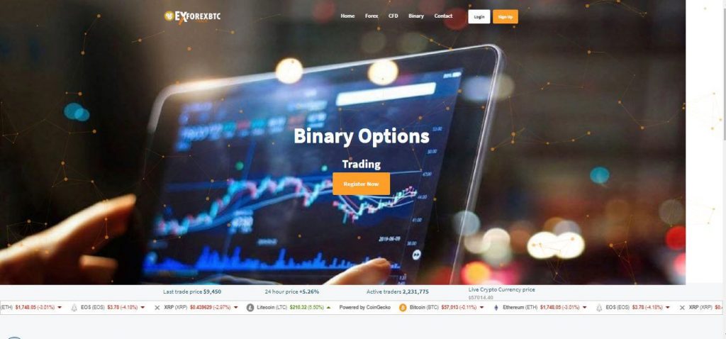 EX Forex Btc Trade Binary Options Scam