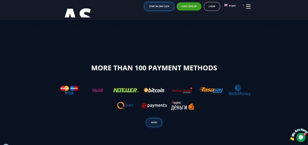 Astro Trade Limited Deposit and Withdrawal / Payment Methods