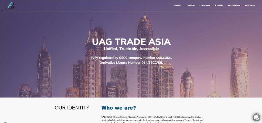 Revisión de UAG Trade Asia