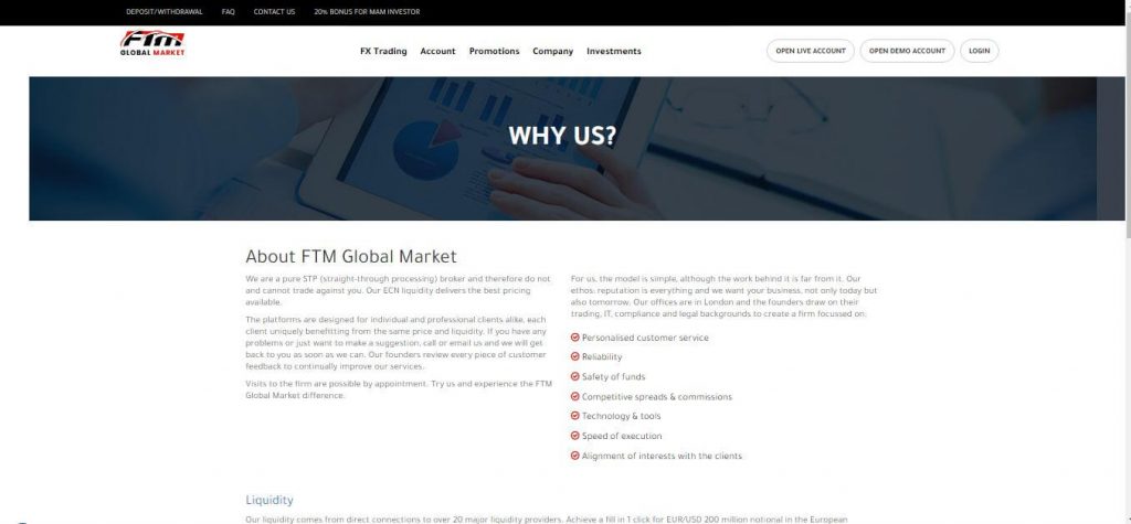 Revisão do mercado global da FTM