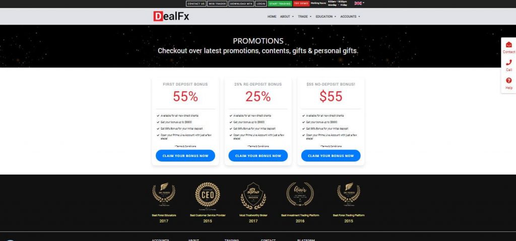 Bonos de Dealfx.net en oferta