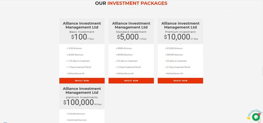 Allianceinvestmanagement-Konto und -Investitionen