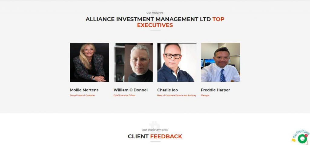 Medewerkers van Allianceinvestmanagement.com
