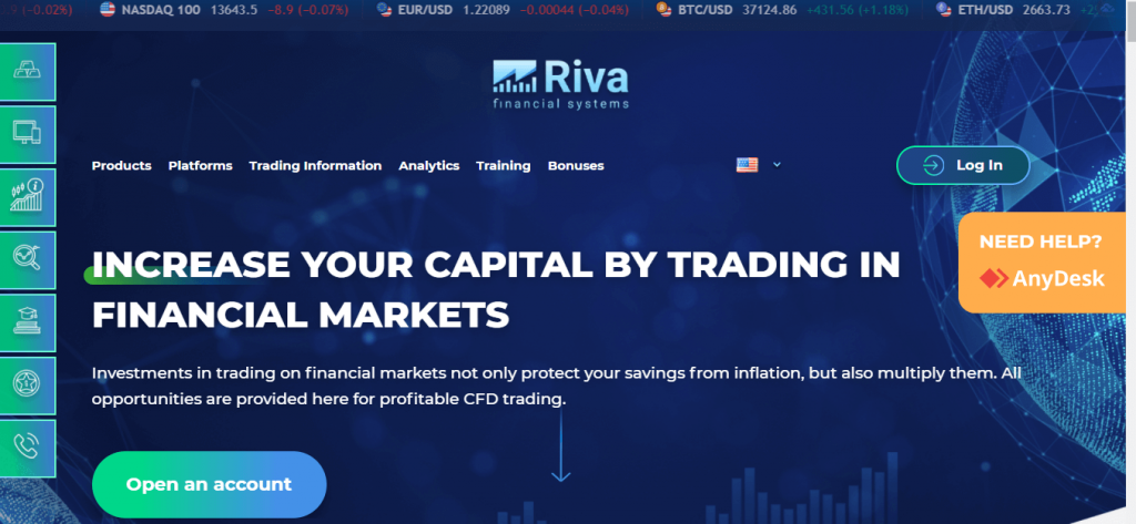 Revisión de sistemas financieros de Riva, Compañía de sistemas financieros de Riva