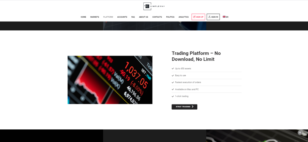 Simple Way Trading Platform