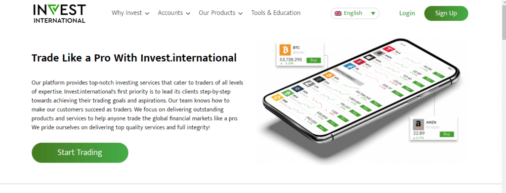 Invest International Review، Invest International Company
