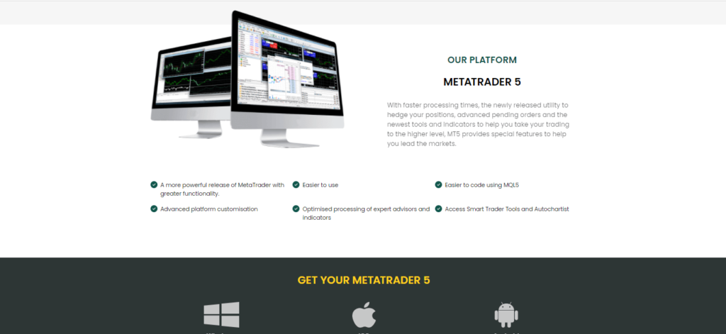 Plataforma de Negociação MT5 anisfx.com