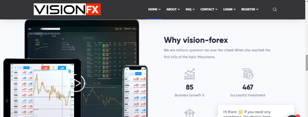 Vision-Forex.com Review, Vision-Forex-functies