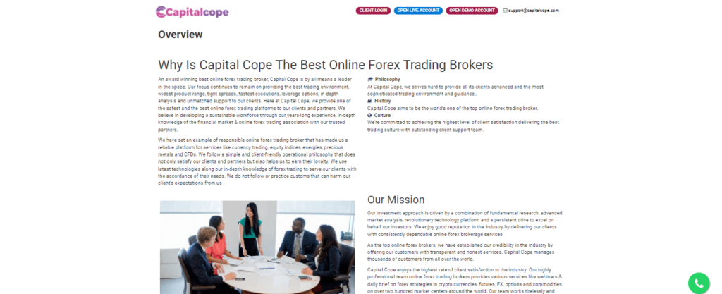 Capital Cope Review: Vor- und Nachteile