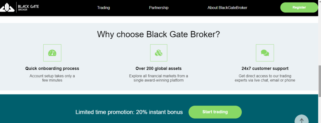 Revisão Blackgatebroker.com, Empresa Blackgatebroker.com