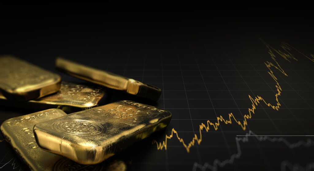 Handel mit Gold auf den Märkten