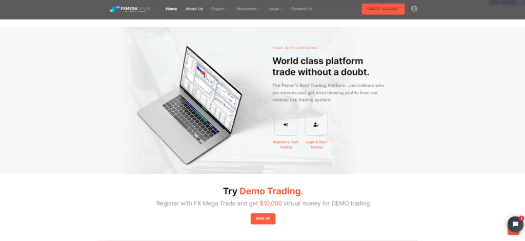 Fxmegatrade.com Trading Platform