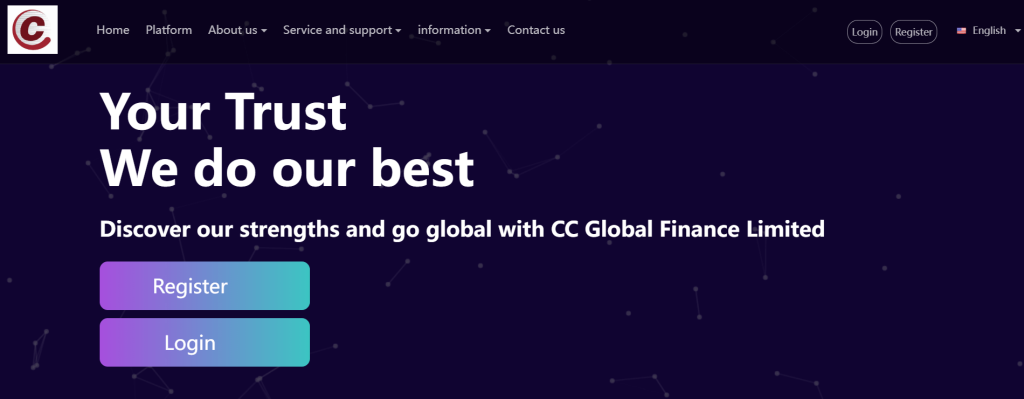 Revisión de CC Global Finance Limited, CC Global Finance Limited es un sitio web clonado